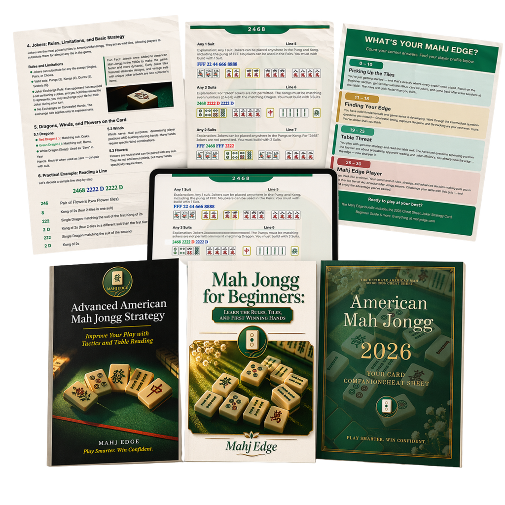 Mahj Edge 2026/2027 American Mah Jongg Bundle