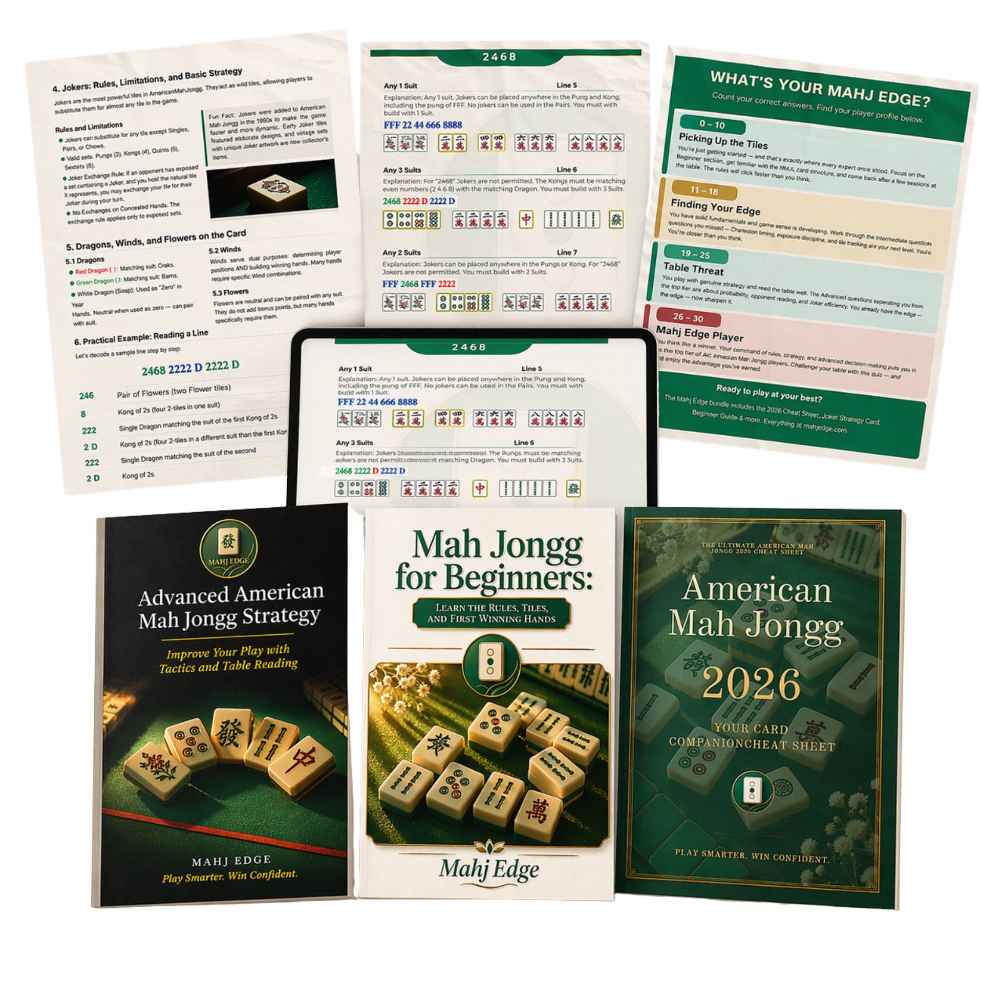 Mahj Edge 2026/2027 American Mah Jongg Bundle