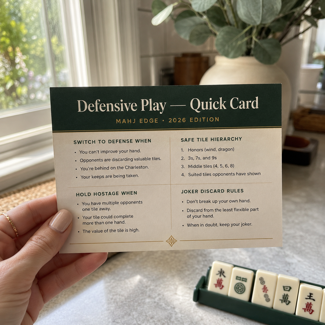 The Defensive Play Playbook